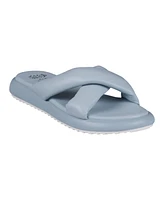 Gc Shoes Women's Nalani Crisscross Slide Flat Sandals