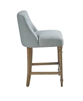 Martha Stewart Collection Delaney 20" Wide Upholstered Counter Stool