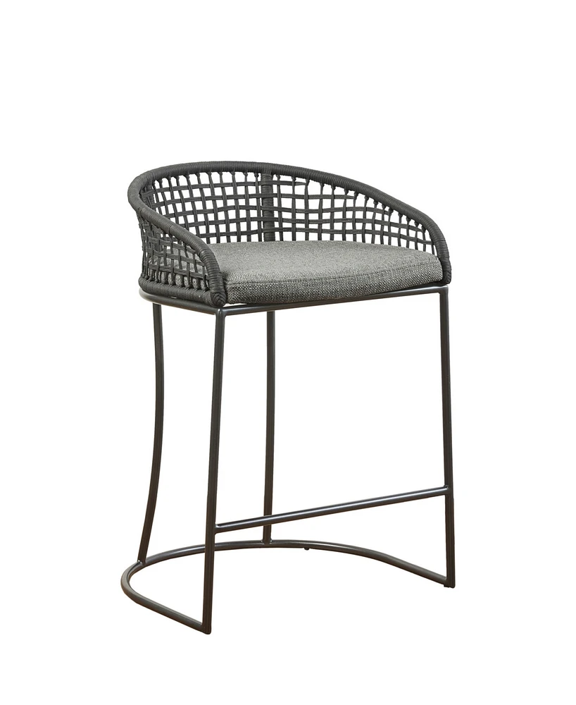 Madison Park Hermosa 21.5" Wide Woven Counter Stool