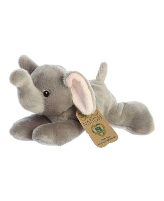 Aurora Small Eco Softies Elephant Eco Nation Eco-Friendly Plush Toy Grey 9"