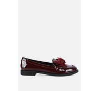 London Rag Bowberry Bow-Tie Patent Loafers