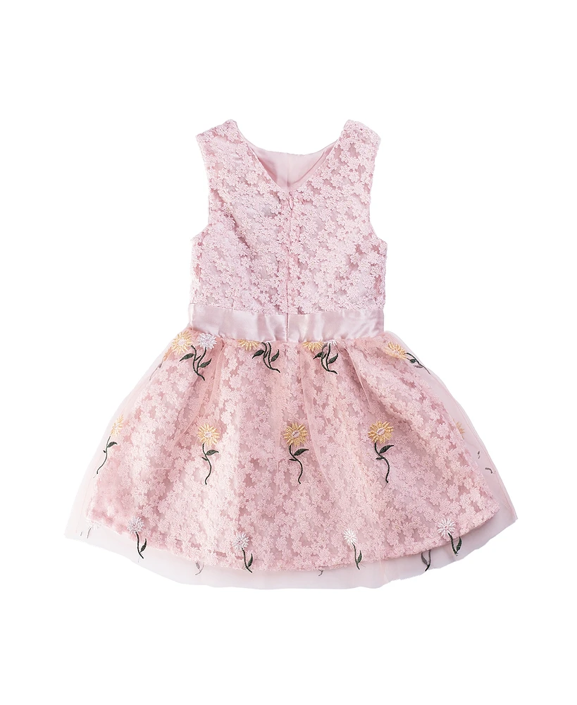 Toddler, Child Talia Petal Novelty Woven Dress