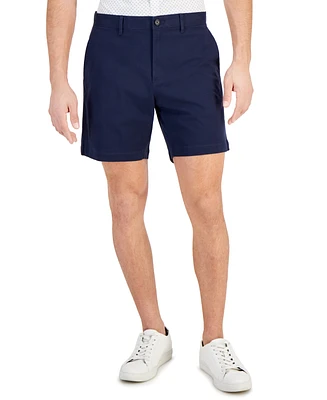 Michael Kors Men's Slim-Fit Stretch Herringbone Twill 7" Shorts