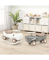 Costway Convertible Rocking Horse & Sliding Car with Detachable Balance Board
