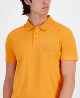 A|X Armani Exchange Men's Short Sleeve Broken Logo Polo Shirt