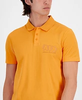 A|X Armani Exchange Men's Short Sleeve Broken Logo Polo Shirt, Created for Macy's