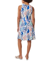 Jones New York Women's Gina Printed Sleeveless Trapeze Mini Dress