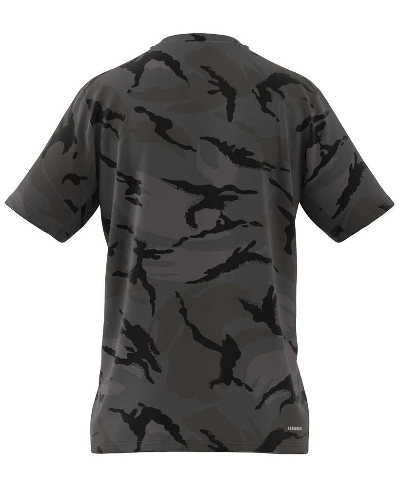 adidas Men's Short Sleeve Crewneck Camo Print T-Shirt