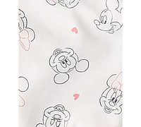 Disney Baby Minnie & Mickey Mouse Printed Tank Top Shorts, 2 Piece Set