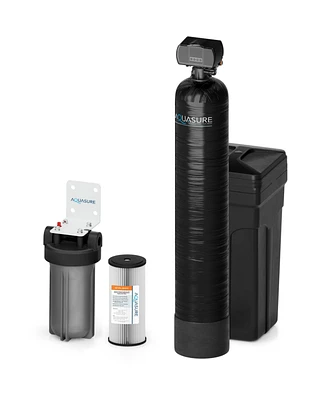 Aquasure Harmony Series | 64,000 Grains Water Softener w/ Fine Mesh Resin and Pleated Sediment Filter