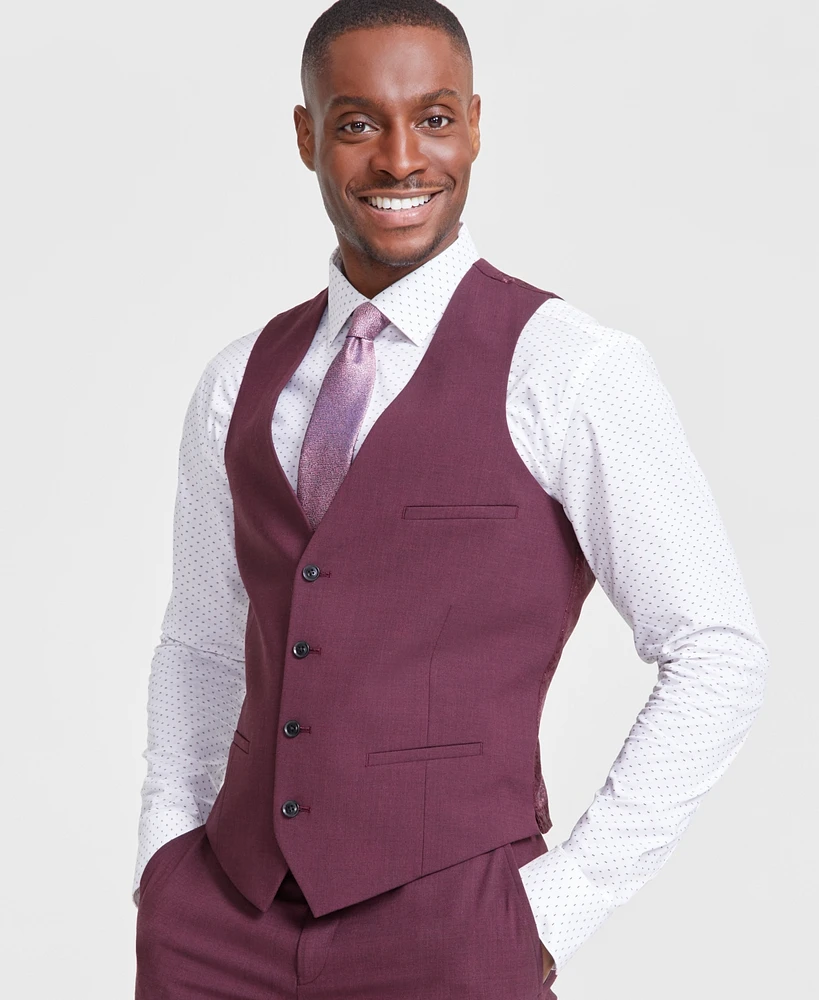 Bar Iii Men's Slim-Fit Wool Blend Suit Vest, Created for Macy's