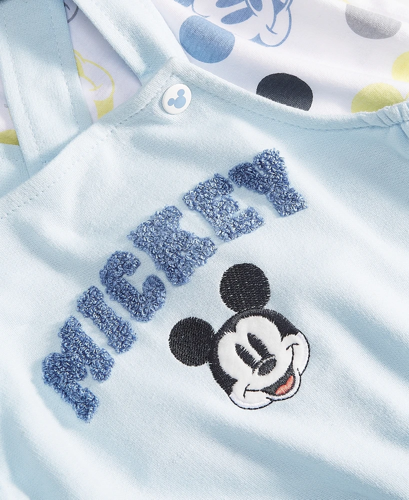 Disney Baby Mickey Mouse T-Shirt & Shortall, 2 Piece Set