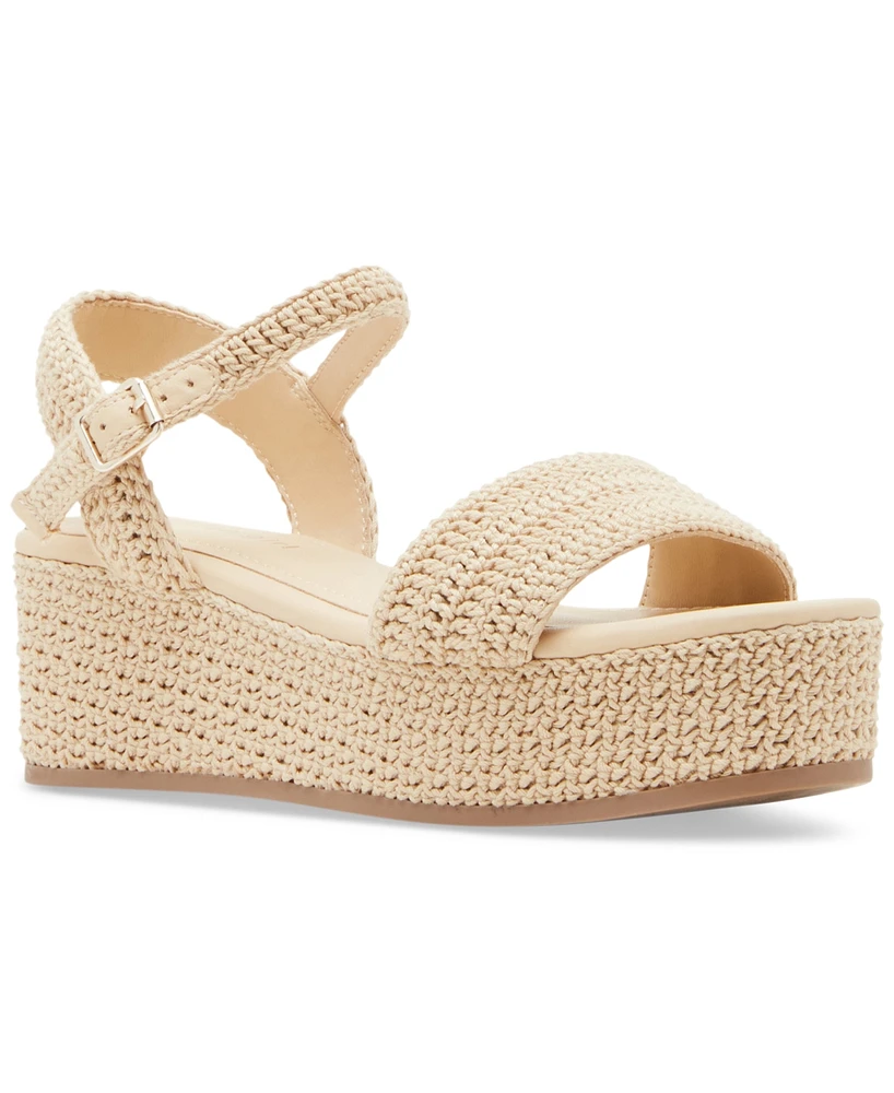 Madden Girl Julian-c Platform Raffia Wedge Sandals