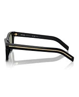 Prada Iconic Plaque Rectangular Men's Sunglasses