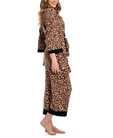 Linea Donatella Women's 3-Pc. Printed Travel Sleep Set