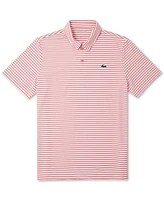 Lacoste Men's Short Sleeve Striped Performance Polo Shirt