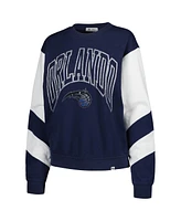 Women's '47 Brand Navy Orlando Magic 2023/24 City Edition Nova Crew Sweatshirt