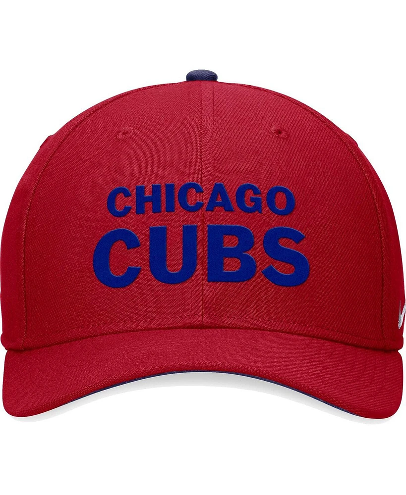 Men's Nike Red Chicago Cubs Classic99 Swoosh Performance Flex Hat