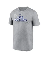 Men's Nike Heathered Charcoal Los Angeles Dodgers Local Rep Legend Performance T-shirt