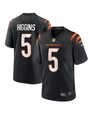 Men's Nike Tee Higgins Black Cincinnati Bengals Game Player Jersey