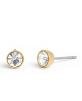 Coach Faux Stone Convertible Halo Stud Earrings