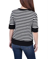 Ny Collection Women's Elbow Sleeve Top