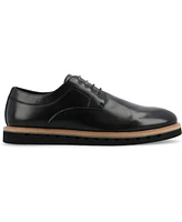 Vance Co. Men's William Tru Comfort Foam Plain Toe Lace-Up Derby Shoes