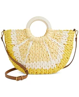 Style & Co Straw Tote Crossbody, Created for Macy's