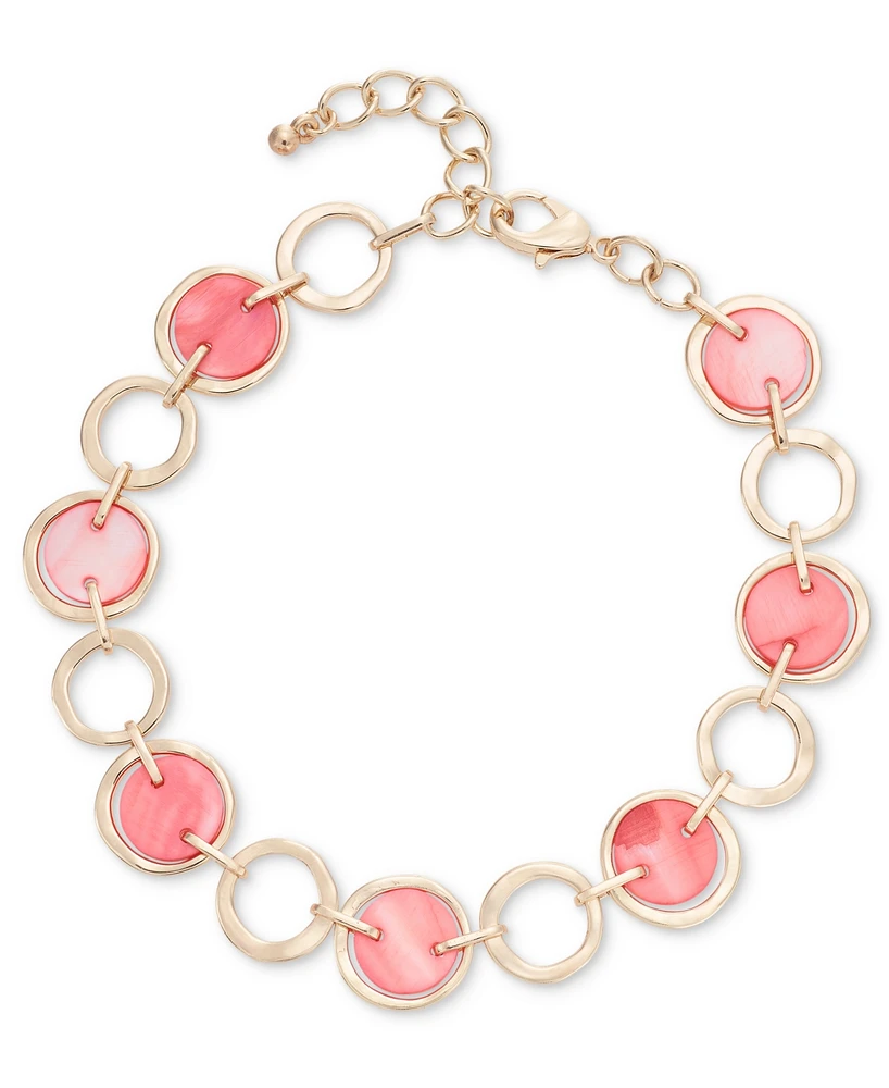 Style & Co Circle Rivershell Anklet, Created for Macy's