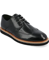 Vance Co. Men's Evander Tru Comfort Foam Wingtip Lace-Up Derby Shoes