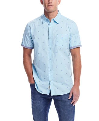 Weatherproof Vintage Men's Short Sleeve Cotton Poplin Shirt
