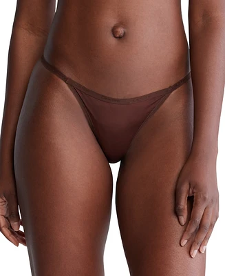 Calvin Klein Women's Ideal Stretch Micro String Thong Underwear QD5115