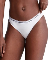 Calvin Klein Women's 3-Pk. Modern Logo Low-Rise Thong Underwear QD5209