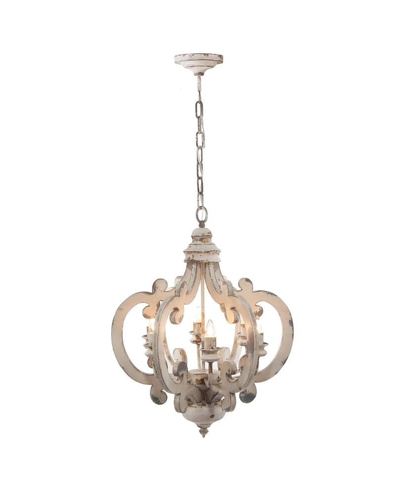 Streamdale Furniture 6-Light Farmhouse Chandelier, Adjustable Chain, Bulb Not Included