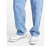 Sun + Stone Men's Soft Utility Ocean Blue Cargo Jeans, Created for Macy's