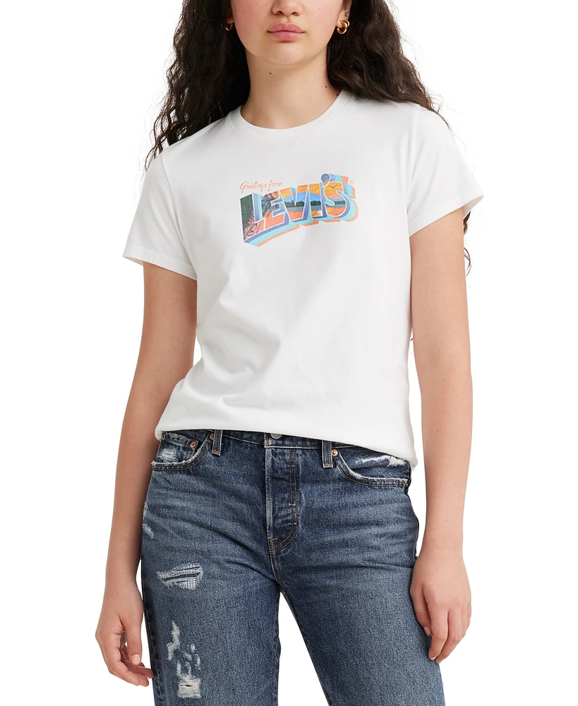 Levi's Trendy Plus Perfect Postcard Logo T-Shirt