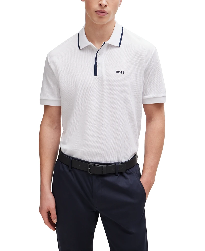 Boss by Hugo Men's Contrast Logo Polo Shirt