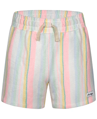 Hurley Big Girls Striped Beach Shorts