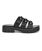 Nine West Women's Cazz Strappy Lug Sole Casual Sandals