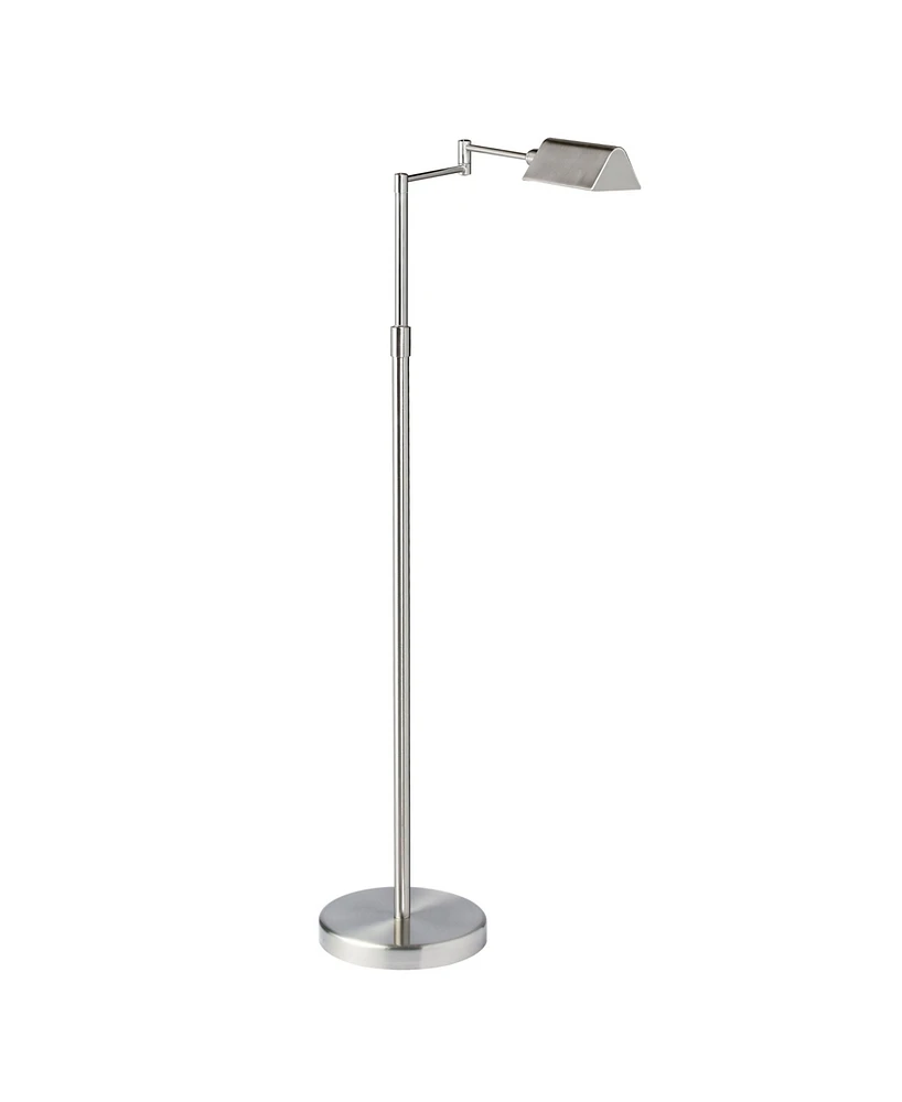 Dainolite 50.25" Metal 9W Led Swing Arm Floor Lamp