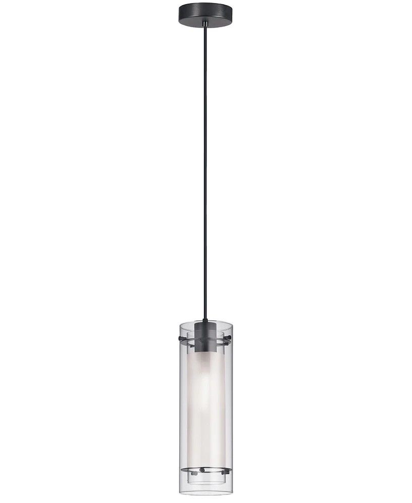 Dainolite 19.75" Metal, Glass Pasha 1 Light Pendant