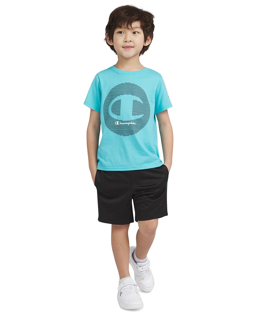 Champion Little Boys Logo Graphic T-Shirt & Shorts, 2 Piece Set