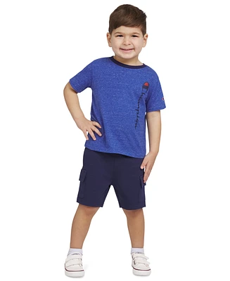 Champion Toddler Boys Short-Sleeve T-Shirt & Cargo Shorts, 2 Piece Set
