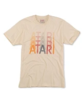 Men's and Women's American Needle Cream Distressed Atari Vintage-Like Fade T-shirt