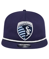 Men's New Era Navy Sporting Kansas City The Golfer Kickoff Collection Adjustable Hat