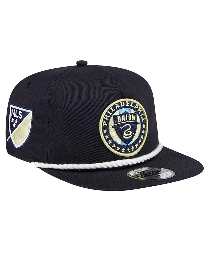 Men's New Era Navy Philadelphia Union The Golfer Kickoff Collection Adjustable Hat