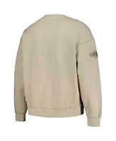 Men's Pro Standard Pewter San Francisco Giants Neutral Drop Shoulder Pullover Sweatshirt