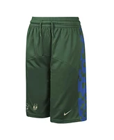 Big Boys Nike Hunter Green Milwaukee Bucks Courtside Starting Five Team Shorts