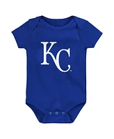 Baby Boys and Girls Fanatics Kansas City Royals Fan Pennant 3-Pack Bodysuit Set