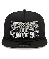 Men's New Era Black Chicago White Sox Street Team A-Frame Trucker 9FIFTY Snapback Hat